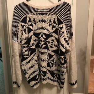 Oversized geometric Forever 21 sweater